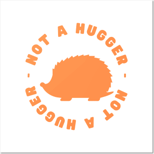 Not a Hugger (Hedgehog) Posters and Art